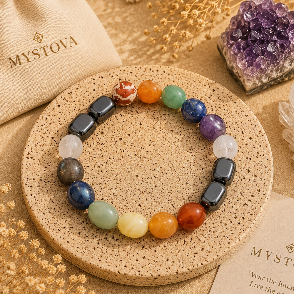 Mystova 7 Chakra Crystal Bracelet