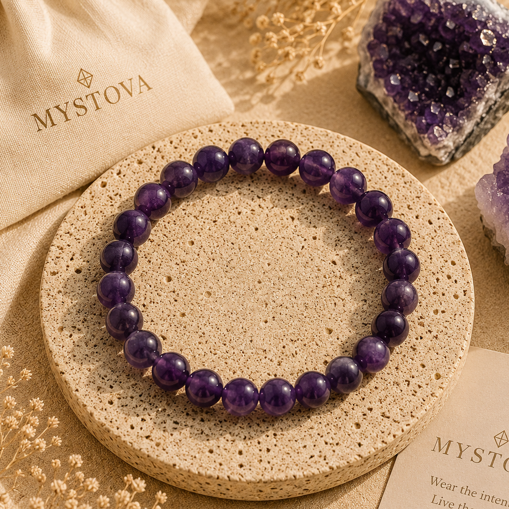 Mystova Amethyst Crystal Bracelet