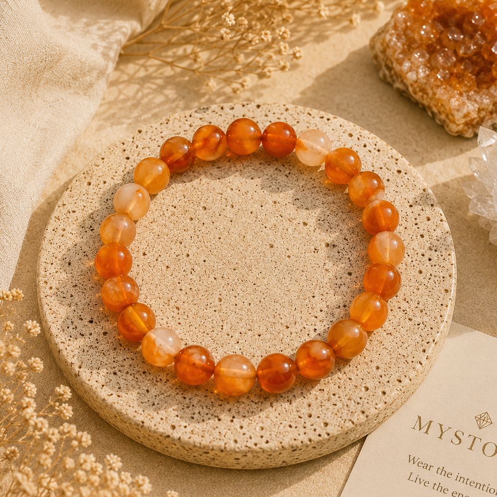 Mystova Carnelian Crystal Bracelet