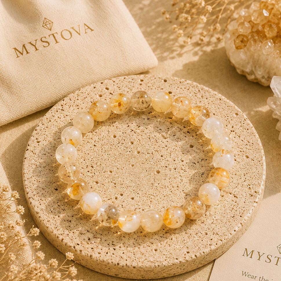 Mystova Citrine Crystal Bracelet