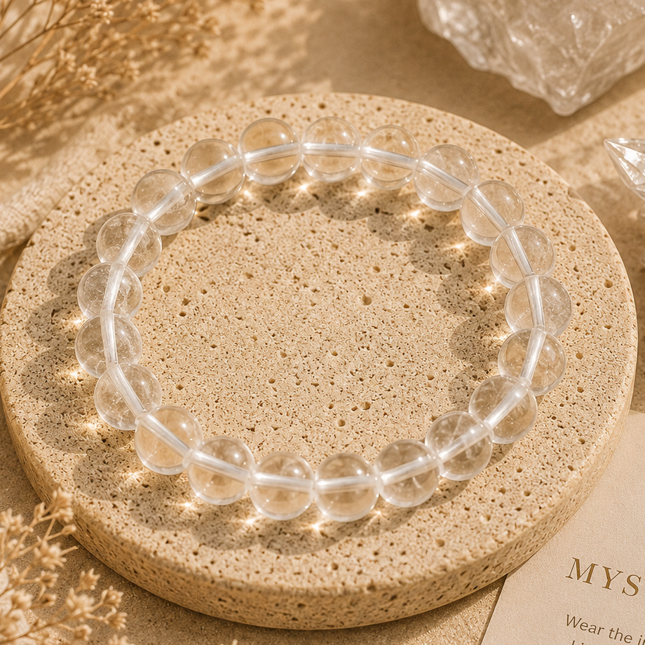 Mystova Clear Quartz Crystal Bracelet