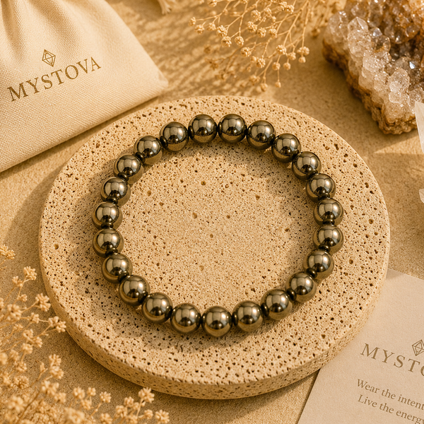 Mystova Golden Hematite Energy Bracelet
