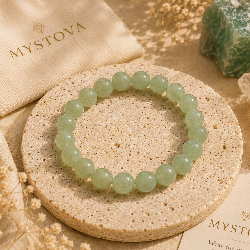 Mystova Green Aventurine Crystal Bracelet