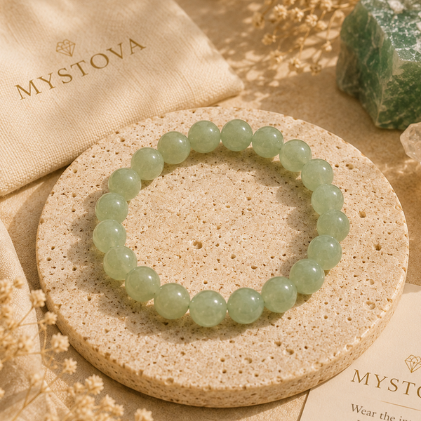Mystova Green Aventurine Crystal Bracelet